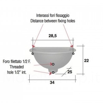 Ausgussbecken für den Garten OCTAVIA