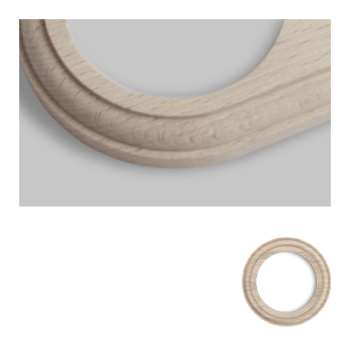 Holzrahmen - Buche Natur - 1 Schalter - Unterputz