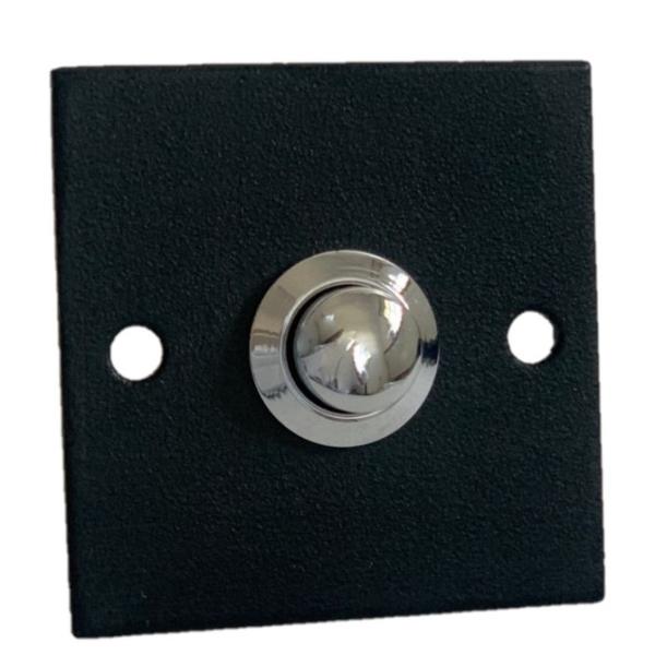 schwarze-tuerklingel-eckig-quadrat